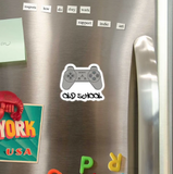 Playstation Old School Design Magnet (3"x2.12")