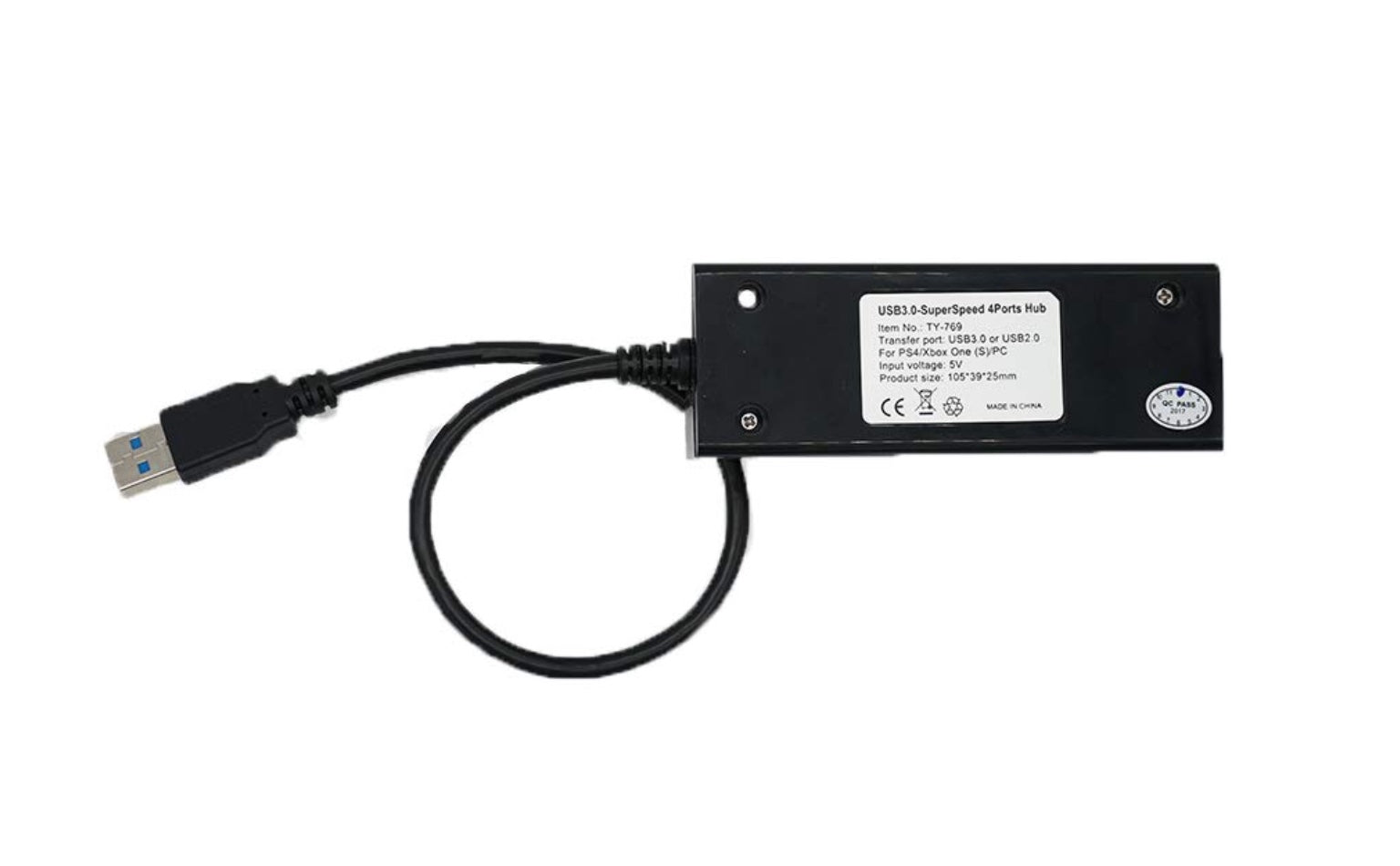 DOBE 4 Ports Hub USB 3.0 Super Speed High Speed For PS4(S)/PS4 Pro/Xbox One(S)/ Xbox 360/PC-Black