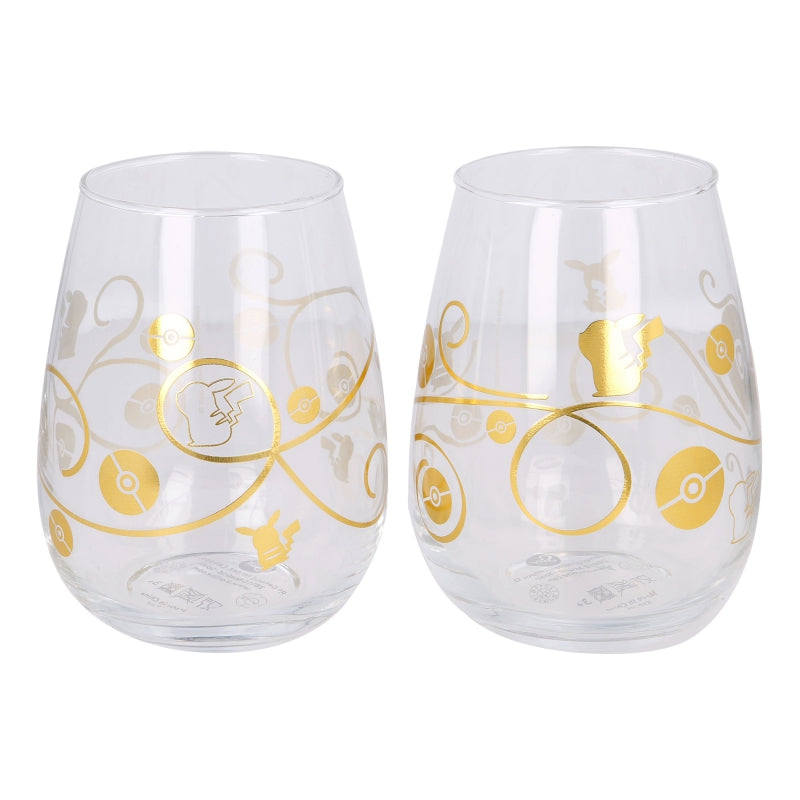 Official Anime Pokemon 2Pcs Crystal Glass Set (510 ml)