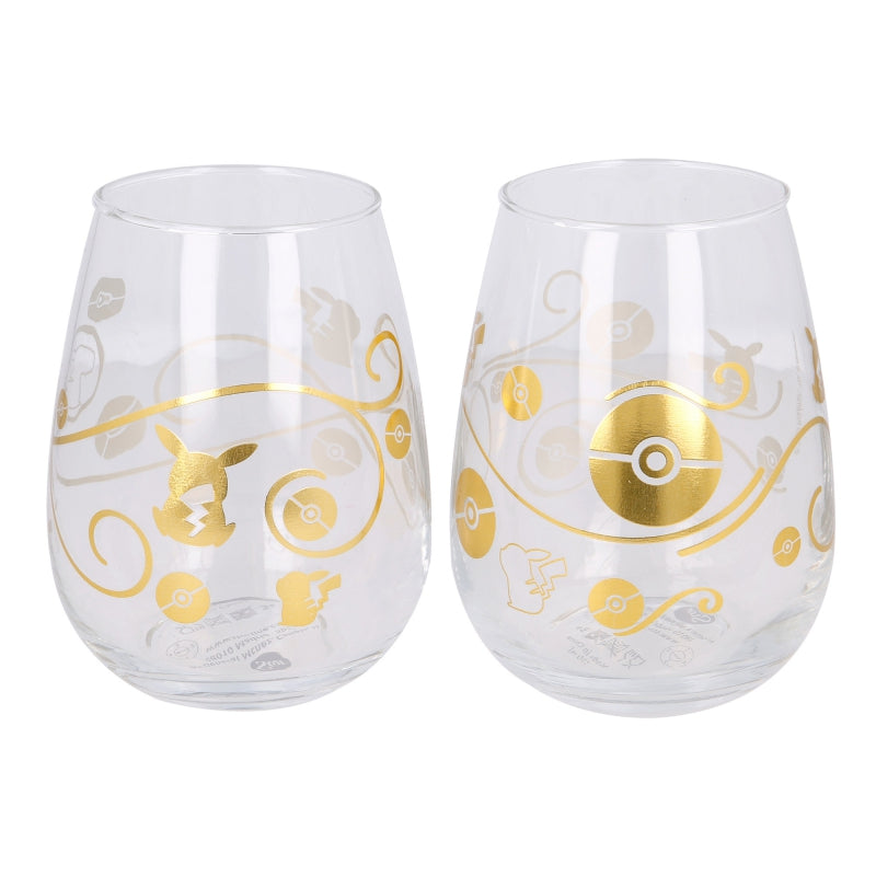 Official Anime Pokemon 2Pcs Crystal Glass Set (510 ml)