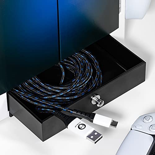 Numskull Official PS5 Inspired Game Locker Tower, Controller Holder, Headset Stand