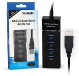 DOBE 4 Ports Hub USB 3.0 Super Speed High Speed For PS4(S)/PS4 Pro/Xbox One(S)/ Xbox 360/PC-Black