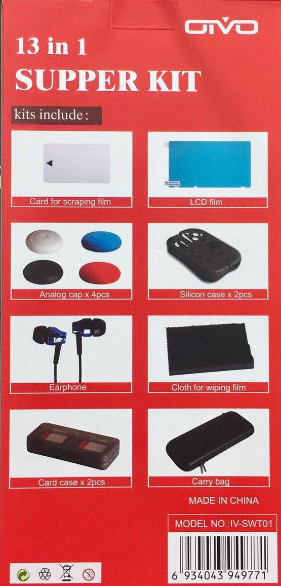 13 in 1 Super Kit For Nintendo Switch