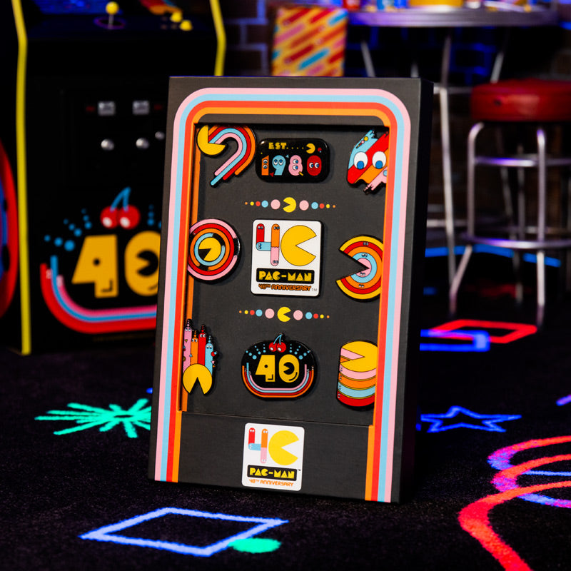 PAC-MAN 40th Anniversary Pin Badge Set (9 Pieces)