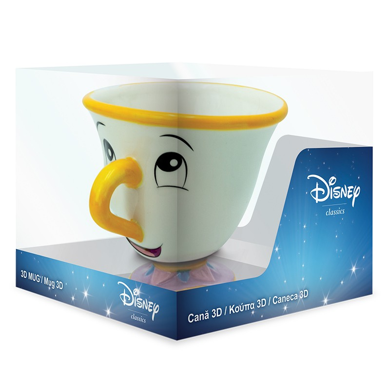 Official Disney Beauty & The Beast Chip 3D Mug (250ml)