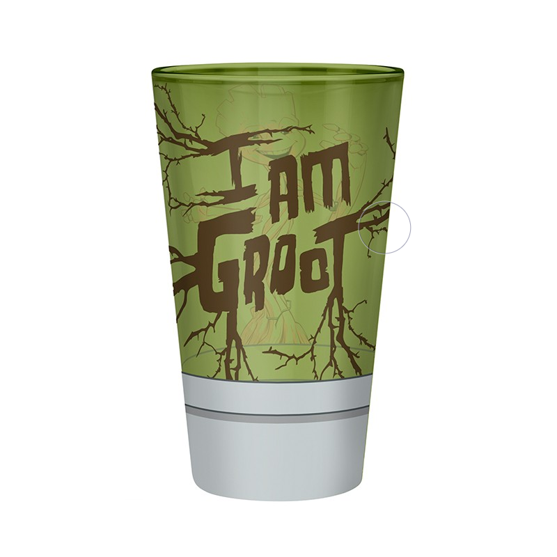 Official Marvel Groot Large Glass (400ml)