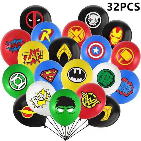 Marvel & DC 32 Pieces Balloons