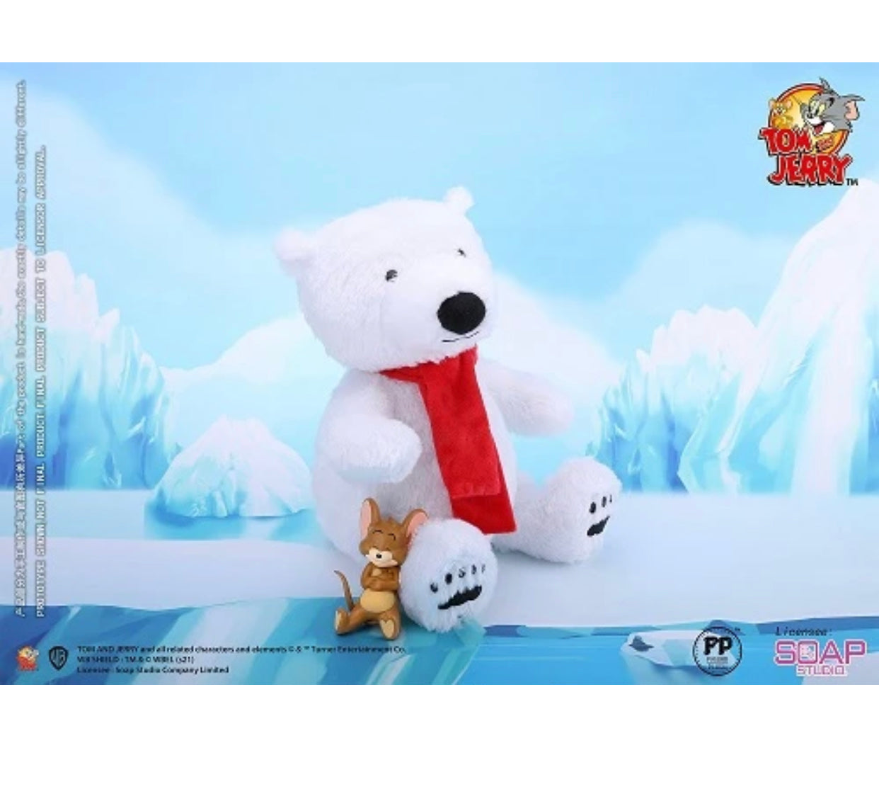 Tom & Jerry Plush Polar Bear With Scarf Figure (30cm)