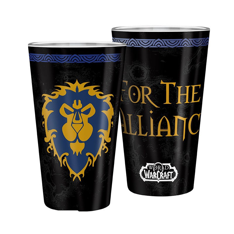 Official World Of Warcraft Alliance Large Glass (400ml)