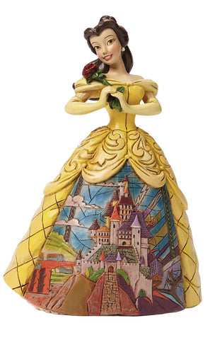 Disney Beauty and the Beast Belle Princess With Castle Dress Figure (15cm)