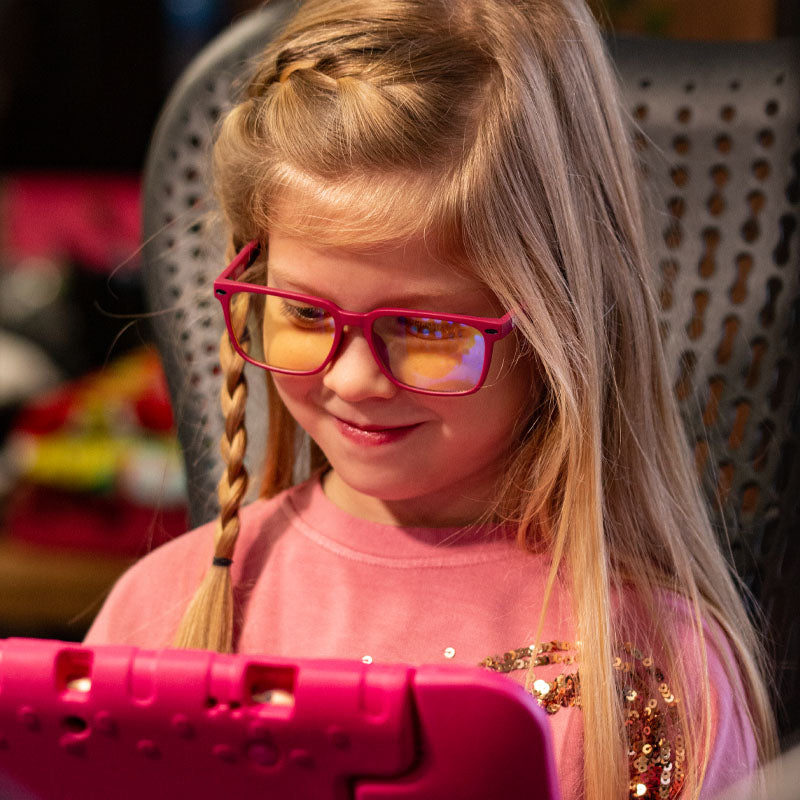 Official Esport Kids Pink Blue Light Glasses