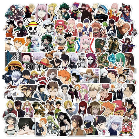 100 Pieces Anime Stickers