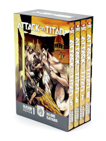 Attack on Titan Season 1 Part 2 Manga Box Set Vol: 5 - 8