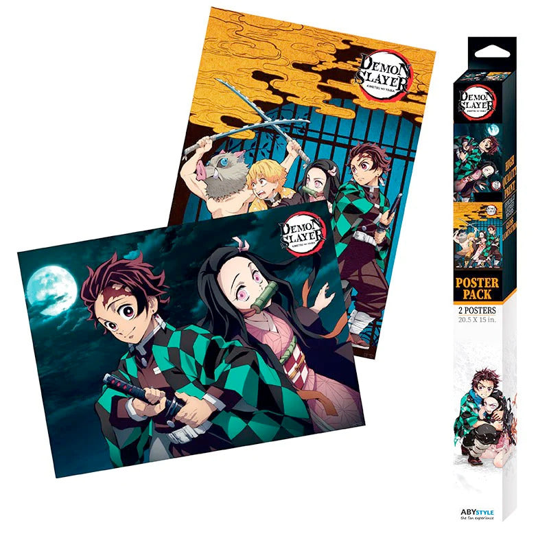 Official Anime Demon Slayer Poster 2pcs (52 x 38cm)