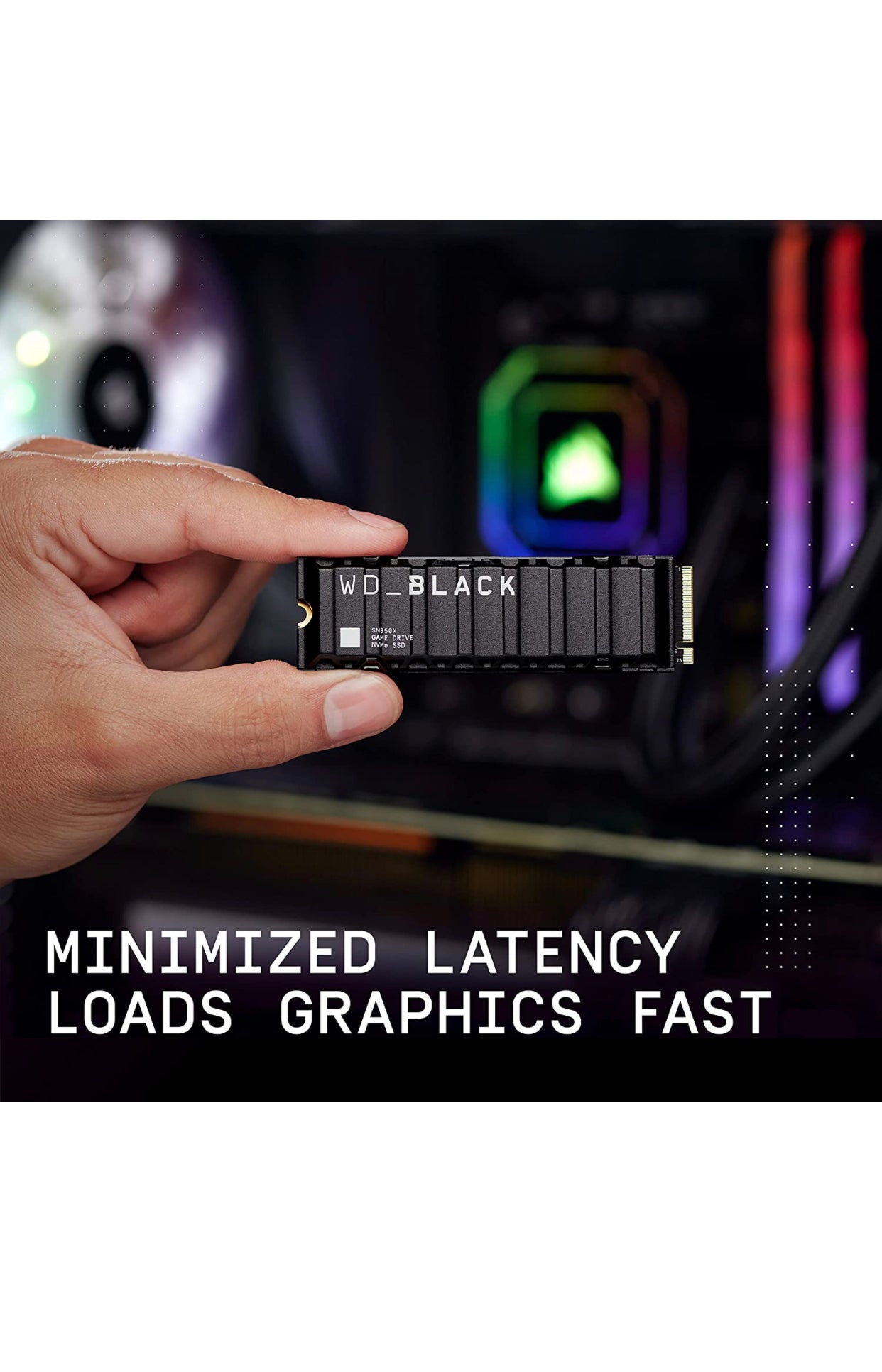 WD_BLACK 2TB SN850X NVMe Internal Gaming SSD Solid State Drive - Works with Playstation 5, Gen4 PCIe, M.2 2280, Up to 7,300 MB/s - WDS200T2XHE
