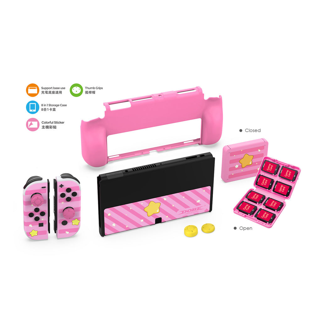[NS] Game Protective Kit For N-S Oled (Pink)