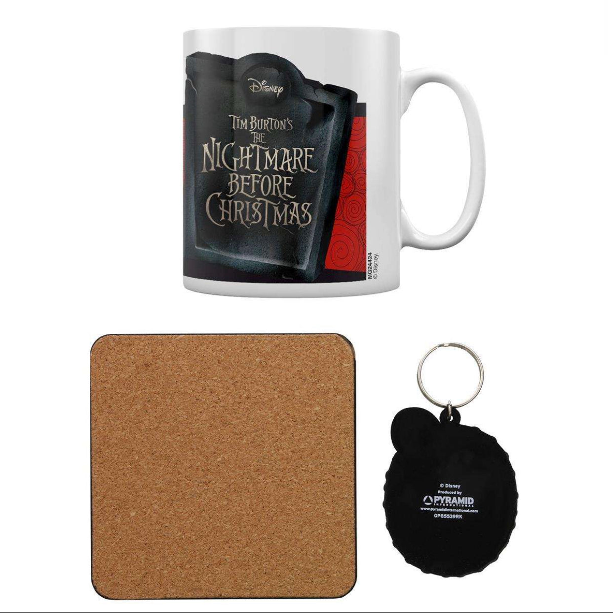 [Horror] Disney Nightmare Before Christmas Gift Set (Mug 284ml + Coaster + Keychain)