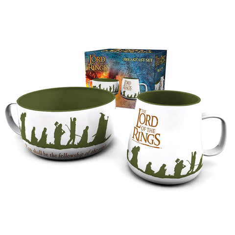 Official The Lord Of The Rings Breakfast Set (Mug + Bowl)