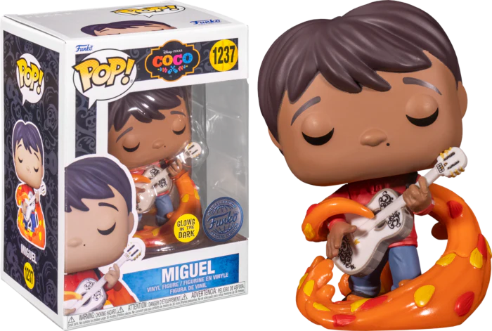 Funko Pop! Disney Coco - Miguel with Guitar Miguel (Special Edition , Glows In The Dark)