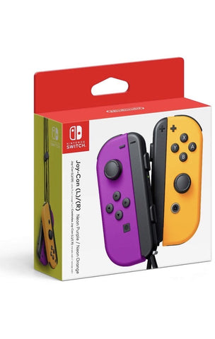 Nintendo Neon Purple/ Neon Orange Joy-Con (L/R) - Switch