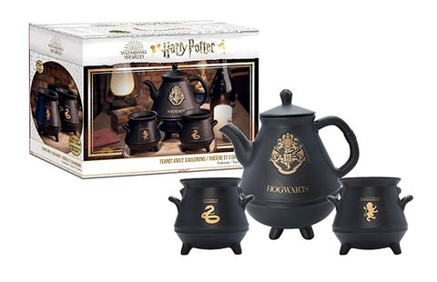 Official Harry Potter Teapot with 2 cauldrons Set
