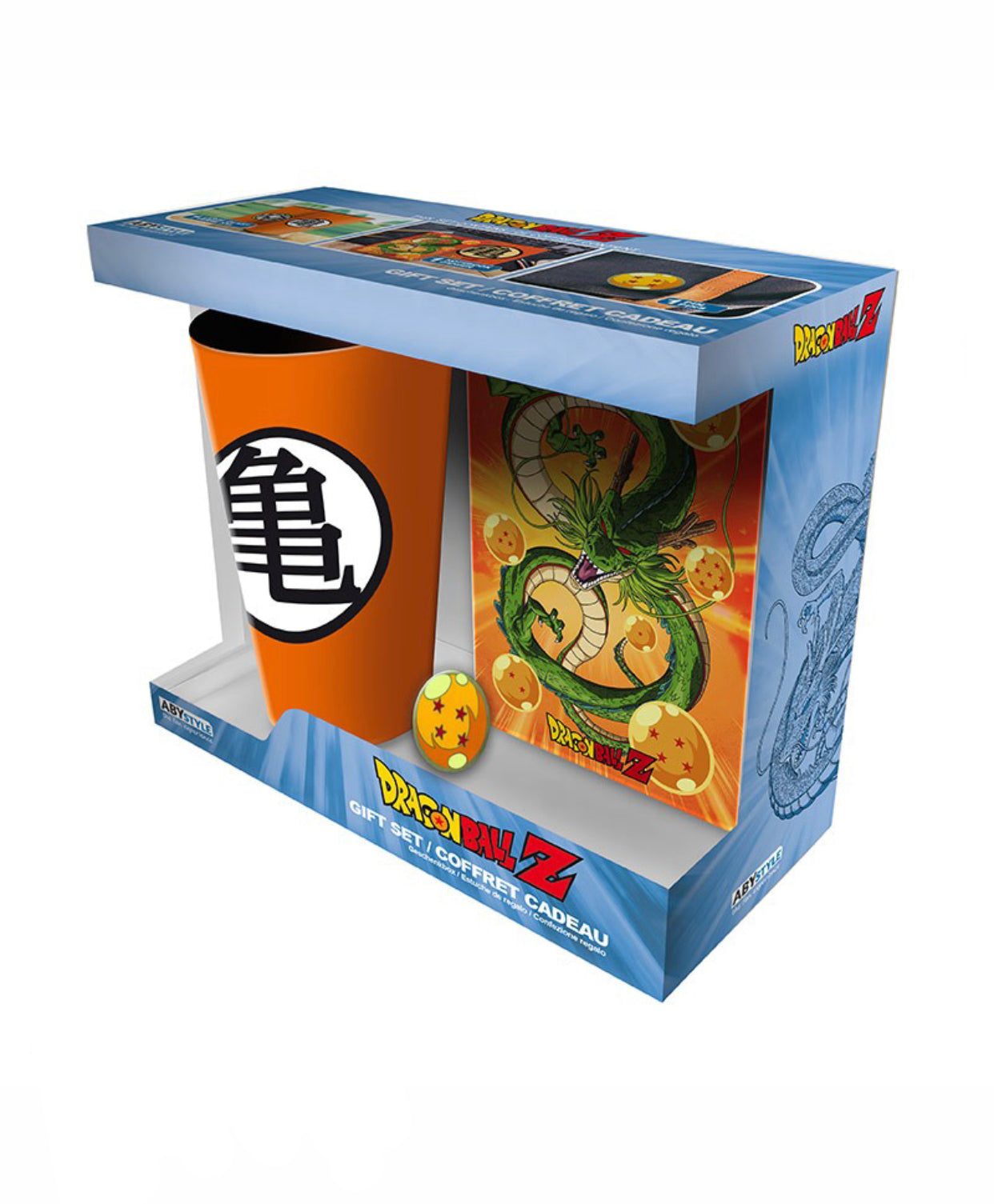 Official Anime Dragon Ball Z Gift Set (Glass + Notebook + Pin)