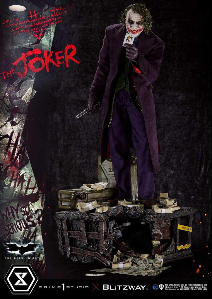 The Joker Dark Knight Prime 1 & Blitzway Statue 1/3 Scale (Limited To 1276/2000 Pieces)