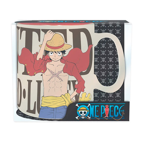 Official Anime One piece Luffy and Wanted Mug (460ml)