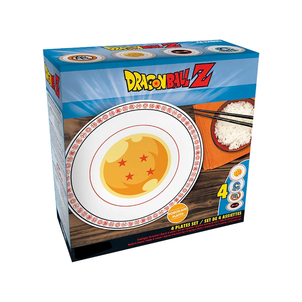 Official Anime Dragonball 4pcs Plates set (21cm)
