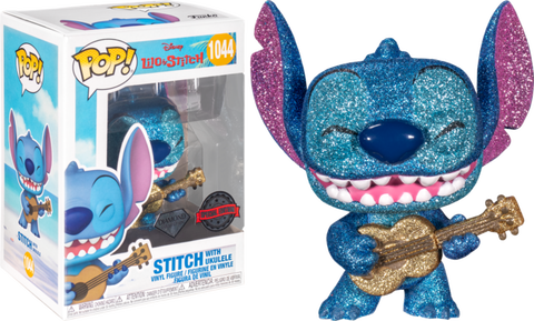 Funko Pop Disney Lilo & Stitch , Stitch With Ukulele (Special Edition) (Diamond)