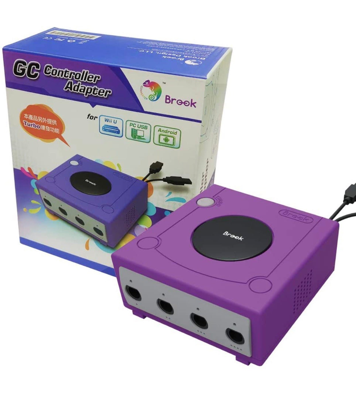Brook Super Converter Gamecube Controller Adapter for WiiU,PC, USB Android, Nintendo Switch