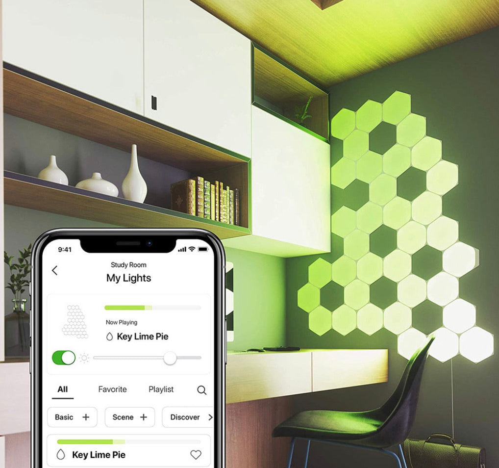 NanoLeaf Shapes - Hexagon Light Panels - White - 9 Panels