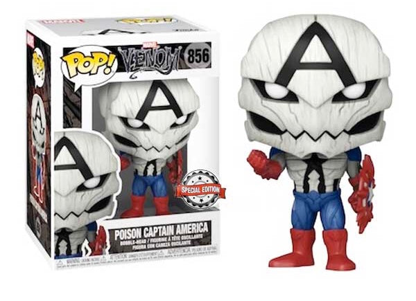 Funko Pop Marvel Venom Poison Captain America (Special Edition)