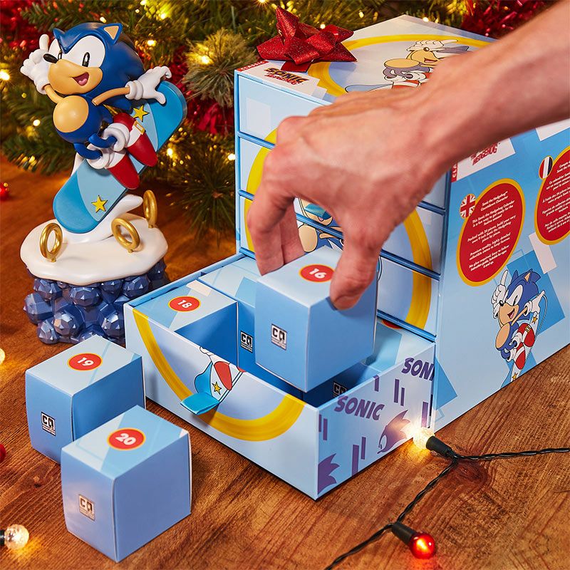 Sonic The Hedgehog Merchandise - Collectable Advent Calendar Statue (21cm)