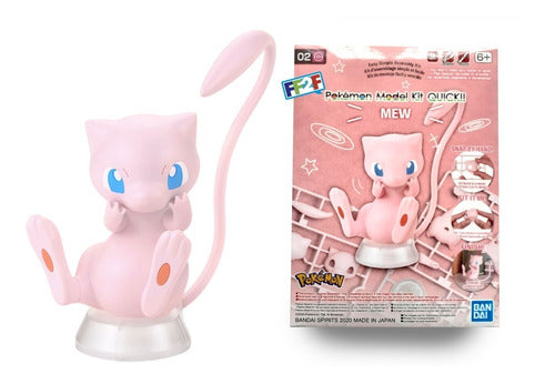 Anime Pokemon Model Kit Quick!! 02 Mew (8cm)