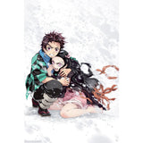 Official Anime Demon Slayer Tanjiro & Nezuko Snow Poster (91.5x61cm)