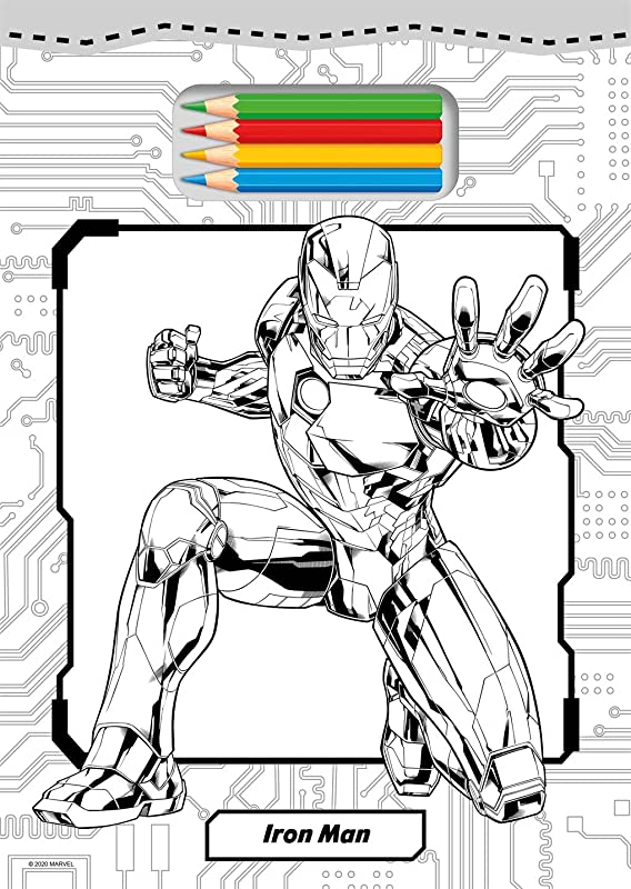 Marvel: Tear Off Colouring (30pages)
