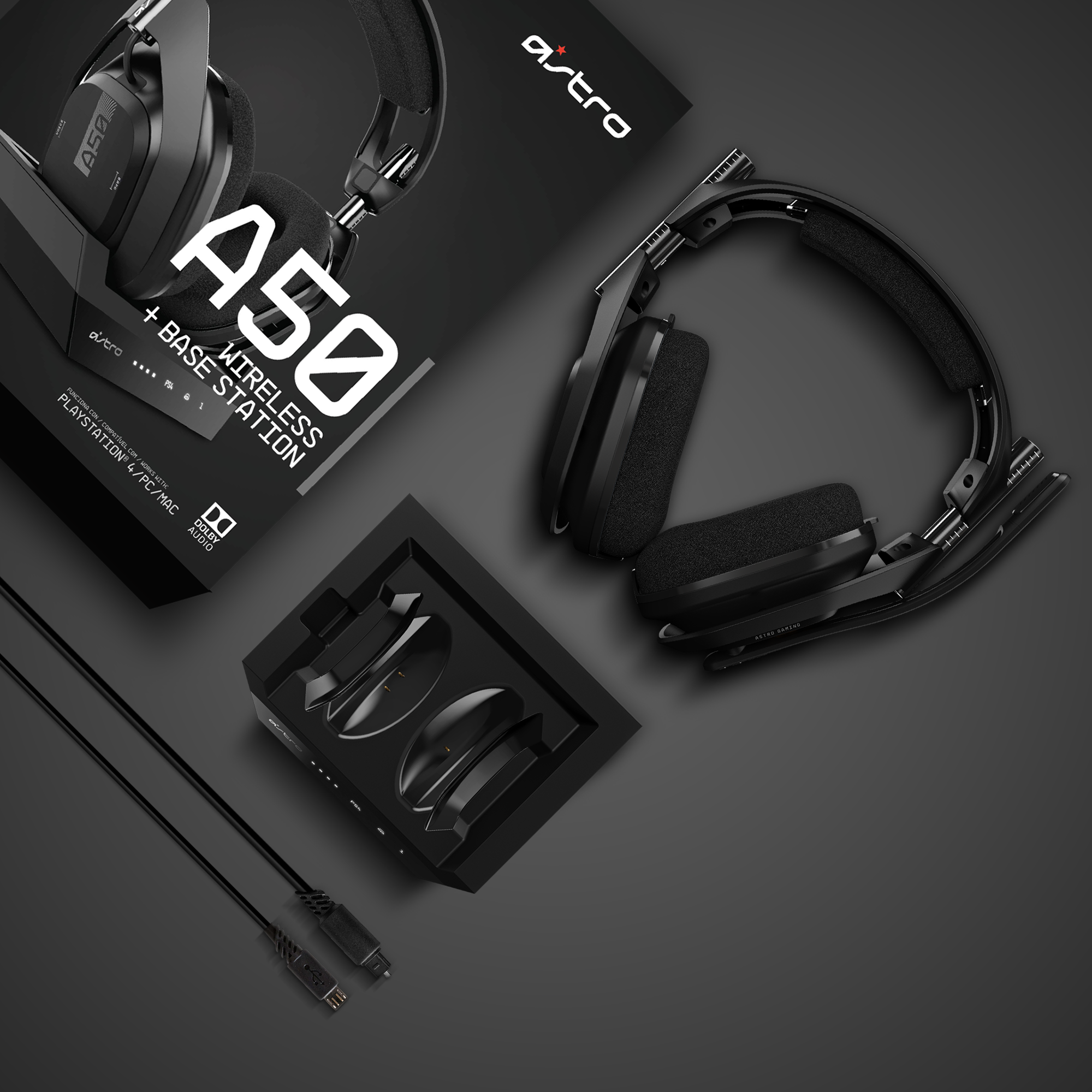Astro A50 Wireless Base Station For PS4 \ PC \  MAC