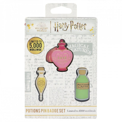 Official Harry Potter Potions Pin Badge Set Limited Edition