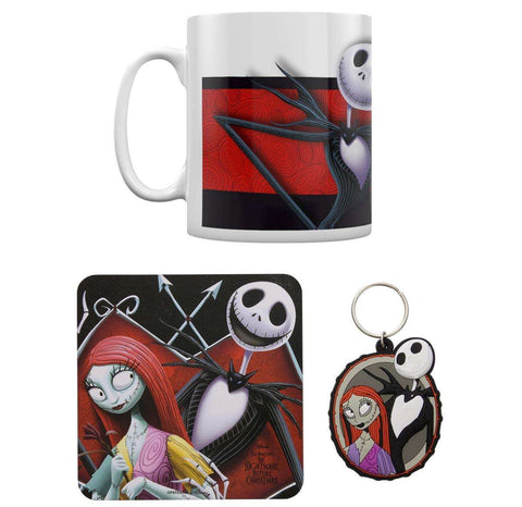 Disney Nightmare Before Christmas Gift Set (Mug 284ml + Coaster + Keychain)