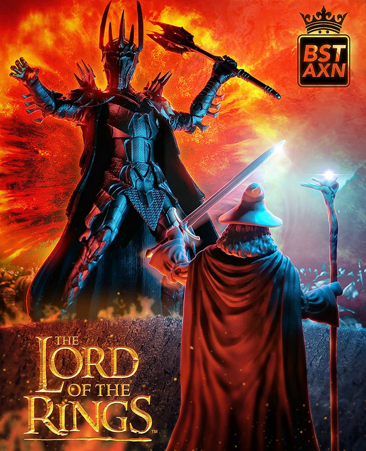 The Lord of The Rings Gandalf BST AXN 5" Action Figure with Accessories (12cm)