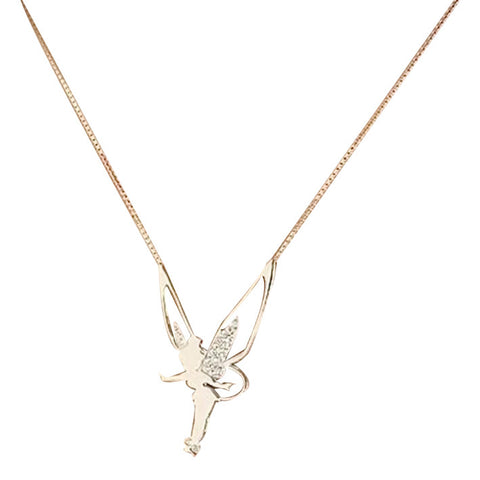 Disney Tinker Bell Necklace (Silver Color)
