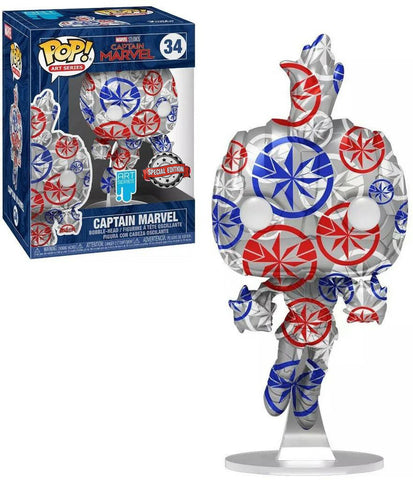 Funko Pop Marvel Captain Marvel (Art Series) (Special Edition)