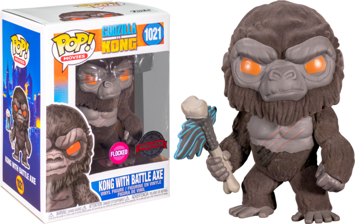 Funko Pop Godzilla vs. Kong Kong With Battle Axe (Special Edition) (Flocked)