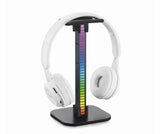 RGB Headset Stand LED Sound Control Light Headphone Holder