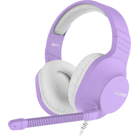 Sades Spirits Gaming Headset Purple