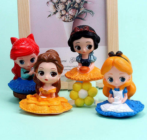 Disney Princess Decoration for Cake (4 pieces)