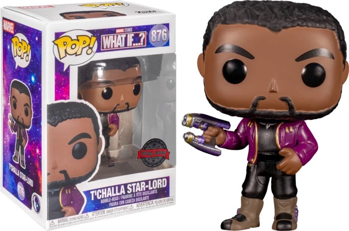 Funko Pop Marvel What If T,Challa Star Lord (Special Edition)