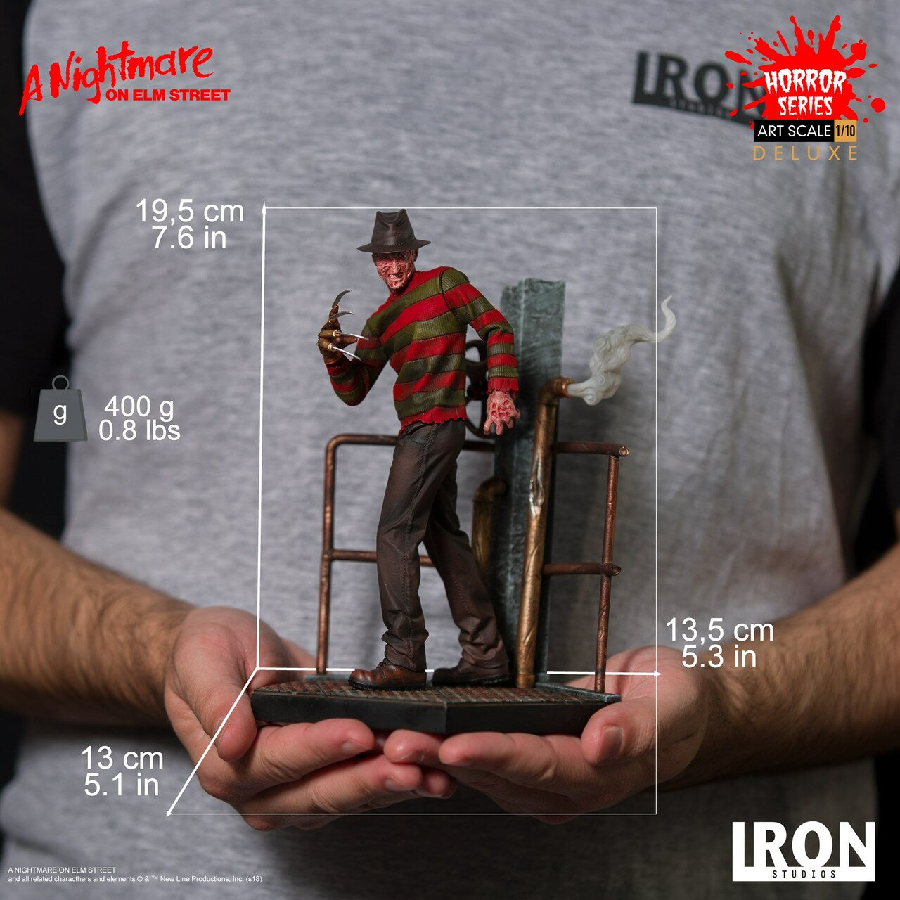 [Horror] A Nightmare Freddy Krueger Deluxe 1/10 Scale Figure From Iron Studios