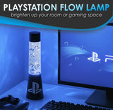PlayStation Glitter Flow Lamp Night, Bedroom Decor Mood Light (33cm)